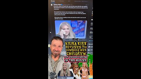 #ErikaKirk Complains About Being On Camera After #CharlieKirk Death - Here’s an Idea, Go Home👈