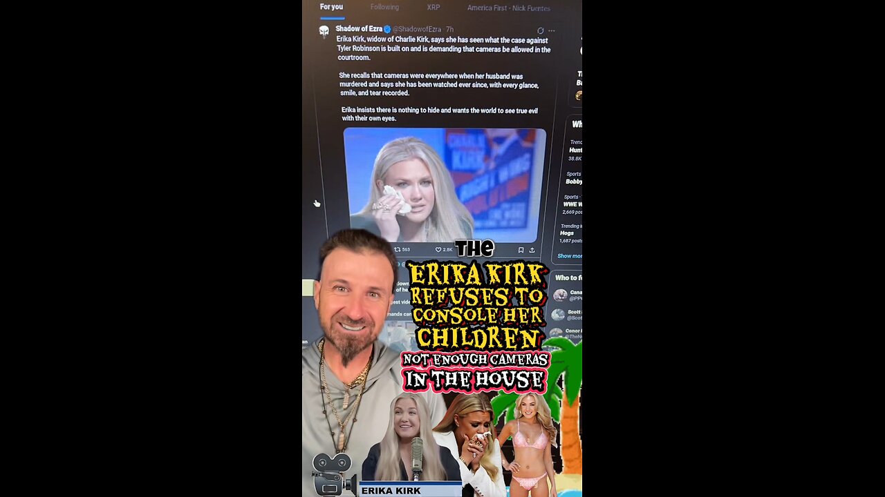 #ErikaKirk Complains About Being On Camera After #CharlieKirk Death - Here’s an Idea, Go Home👈