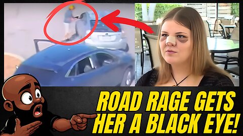 Woman cuts off the WRONG GUY! ROAD RAGE IS REAL!