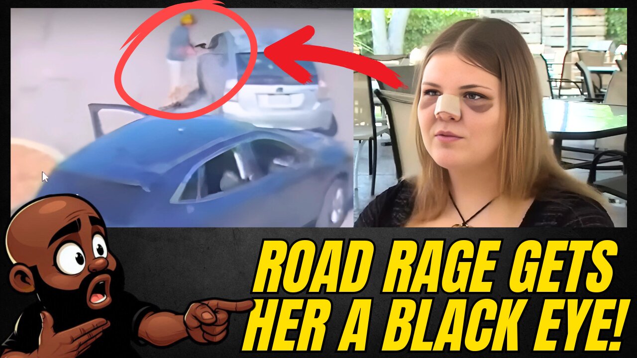 Woman cuts off the WRONG GUY! ROAD RAGE IS REAL!