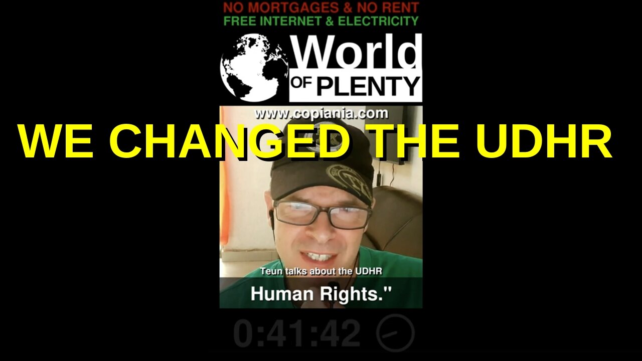 Teun talks about the UDHR