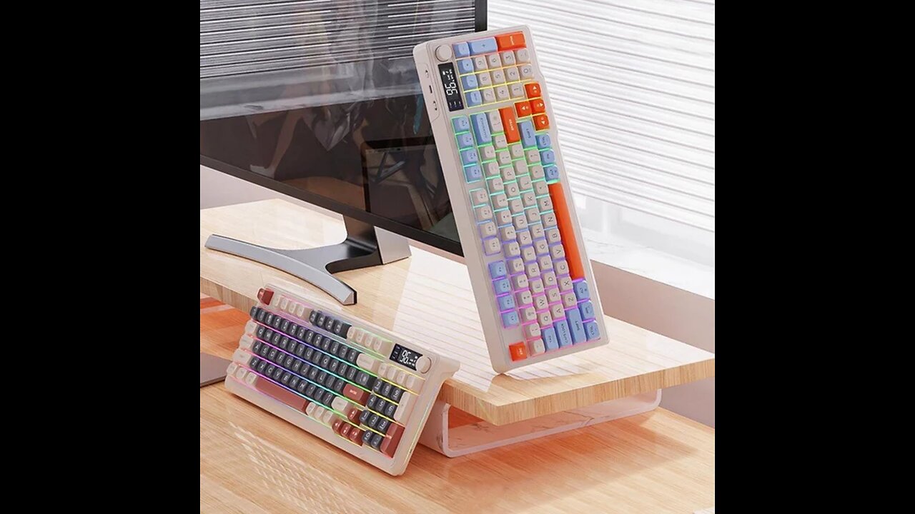 Rechargeable Silent Dual Mode Bluetooth Wireless Keyboard