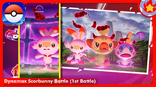 Dynamax Scorbunny Battle (1st Battle) | Pokemon GO
