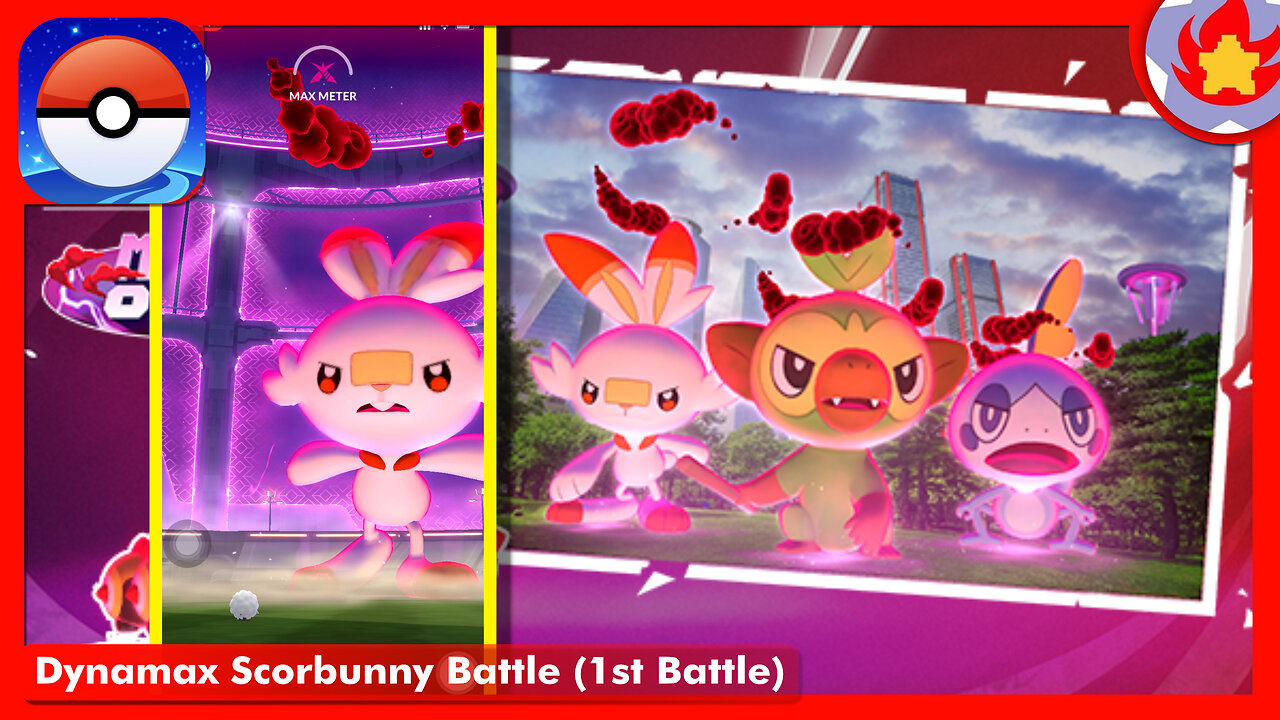 Dynamax Scorbunny Battle (1st Battle) | Pokemon GO