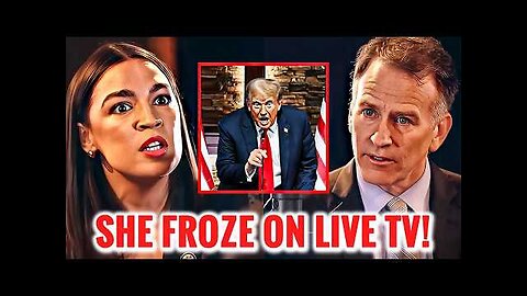 AOC PANICS as Host Calls Out Her LIES About Trump!