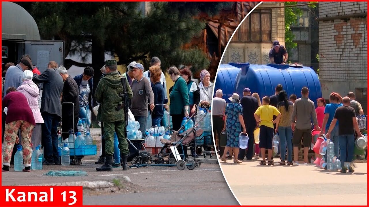 Water riot against Russians in Donetsk： Residents demand punishment of Russian officials