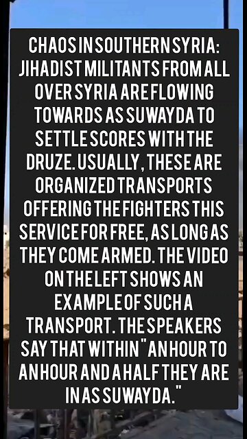 Chaos in southern Syria