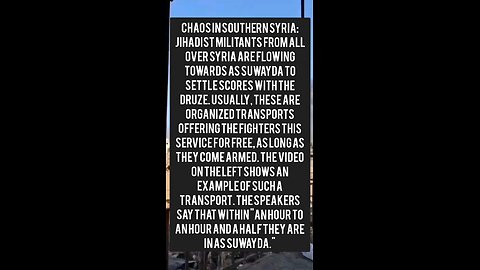 Chaos in southern Syria