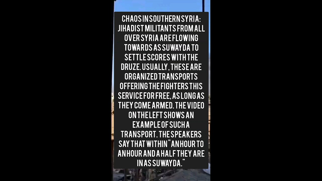 Chaos in southern Syria