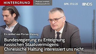Regierung zu Enteignung russischen Staatsvermögens: Chinesische Haltung interessiert uns nicht | BPK