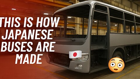 Ever wondered how Japan produces buses with such high quality and precision? 🤔