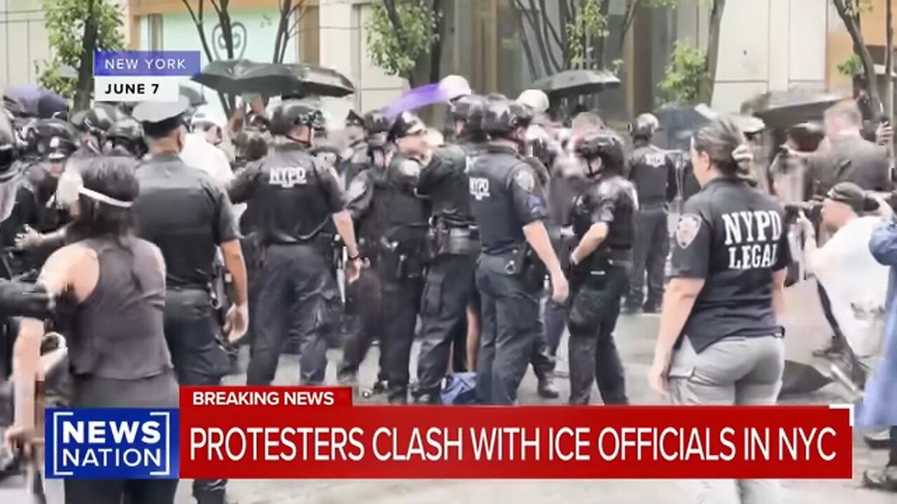 Protesters clash with ICE officials in NYC | Morning in America