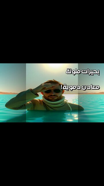 بحيرات ملونة هل غيرت معادن دموية التاريخ؟ #shorts