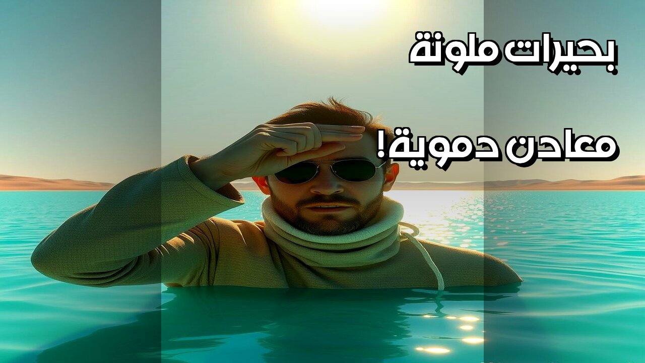 بحيرات ملونة هل غيرت معادن دموية التاريخ؟ #shorts