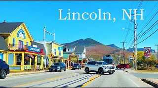 LINCOLN New Hampshire USA - Driving through Downtown | 4K Drive