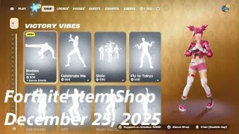 Fortnite Item Shop|December 25, 2025(*New* Bodies Emote & Lil' Lootie Sidekick)
