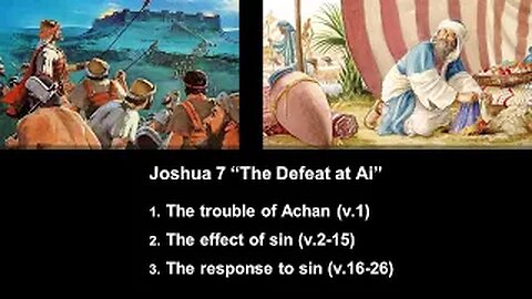 Joshua 7 “The Defeat at Ai” - Calvary Chapel Fergus Falls