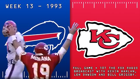 1993 - Week 11 - Chiefs vs Bills - Full Game + KCFX Radio Broadcast