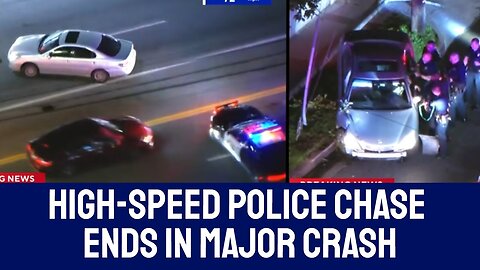 FULL PURSUIT: High-Speed Police Chase Ends in Major Crash
