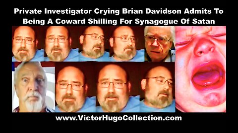 Jim Fetzer Coward Crying Brian Davidson Private Investigator Admits Shilling For Synagogue Of Satan