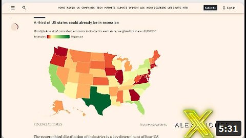 BREAKING ANALYSIS: A Few Pro-Capitalist States- Like Texas & Florida- Are Keeping The US From Descending Into A Full Recession