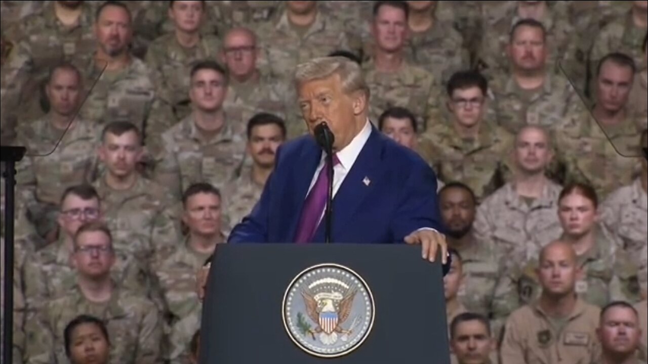 Trump to U.S Troops in Qatar: I'm So Proud