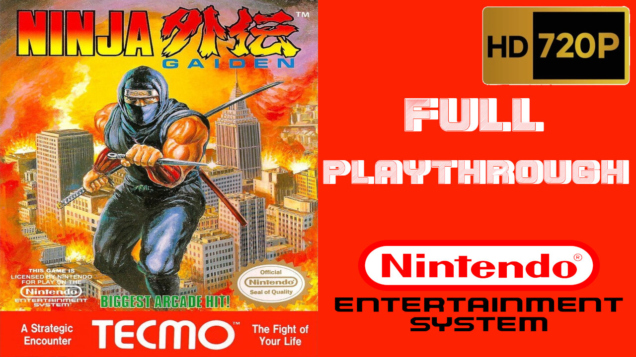 Ninja Gaiden - Nintendo - Full Playthrough