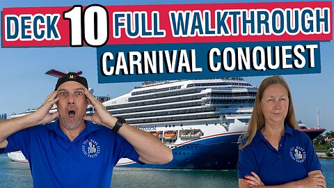 Exploring Deck 10 on Carnival Conquest | Tall Man’s Cruise Adventures