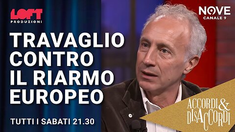 Marco Travaglio in tv contro il piano di riarmo europeo.Travaglio: la prima causa di tutte le guerre è la corsa agli armamenti,Ursula von der Leyen non ha alcuna competenza in materia di politica estera