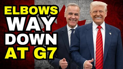 ELBOWS WAY DOWN! Mark Carney ADORES Donald Trump At G7