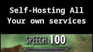 Self-Host Your Services and Know the Rules and Control the Data