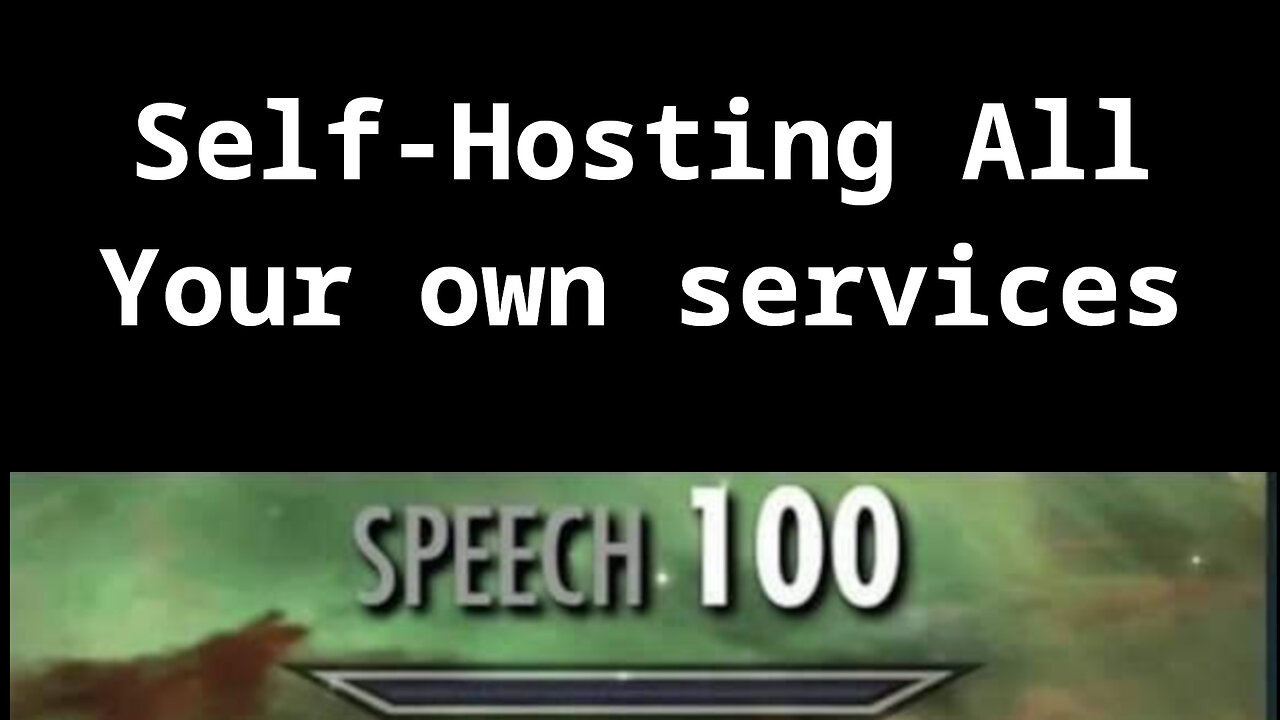 Self-Host Your Services and Know the Rules and Control the Data