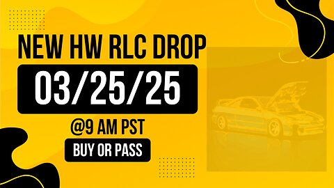 NEW HW RLC ALERT! Dropping 03/25/25 @ 9 AM PT