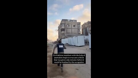 Gaza Civil Defense Races to Save Civilians & Children Lives Before Israeli IDF Bombing