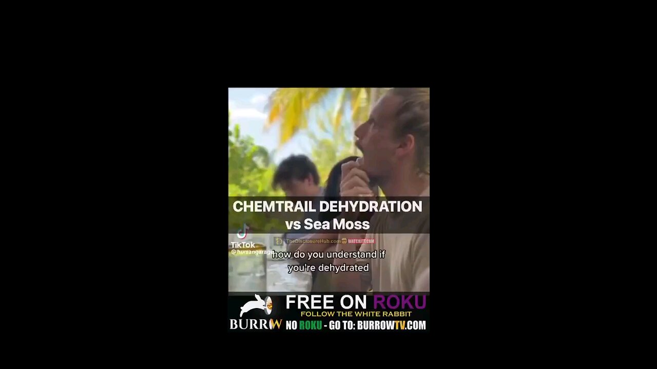 Chemtrail Dehydration.