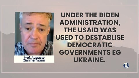 Under the Biden Administration, the USAID was used to destablise democratic governments eg Ukraine.
