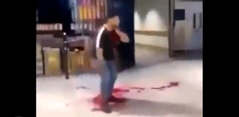 ANOTHER JUGULAR STAB TAKES OUT WHITE MAN IN MALL INSTANTLY IN THE UK ☠️