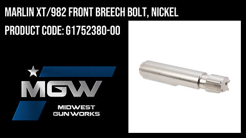 Marlin XT/982 Front Breech Bolt, Nickel - G1752380-00