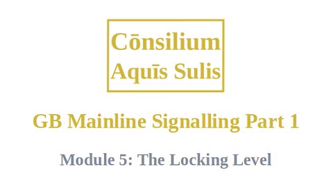 GB Mainline Signalling Part 1 Module 5 (English)