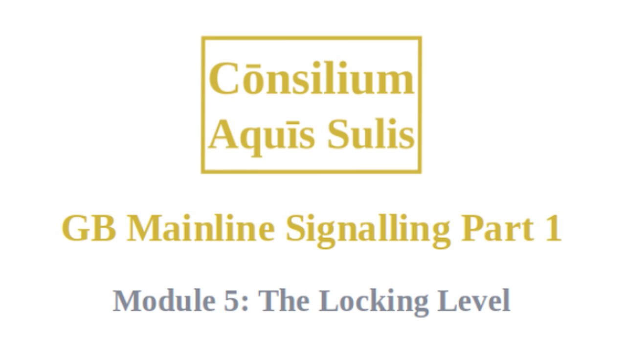 GB Mainline Signalling Part 1 Module 5 (English)