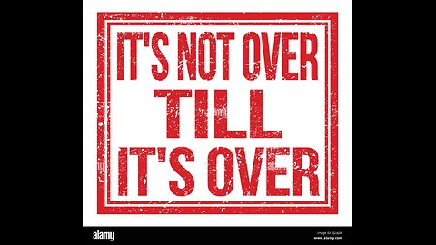 So is it over