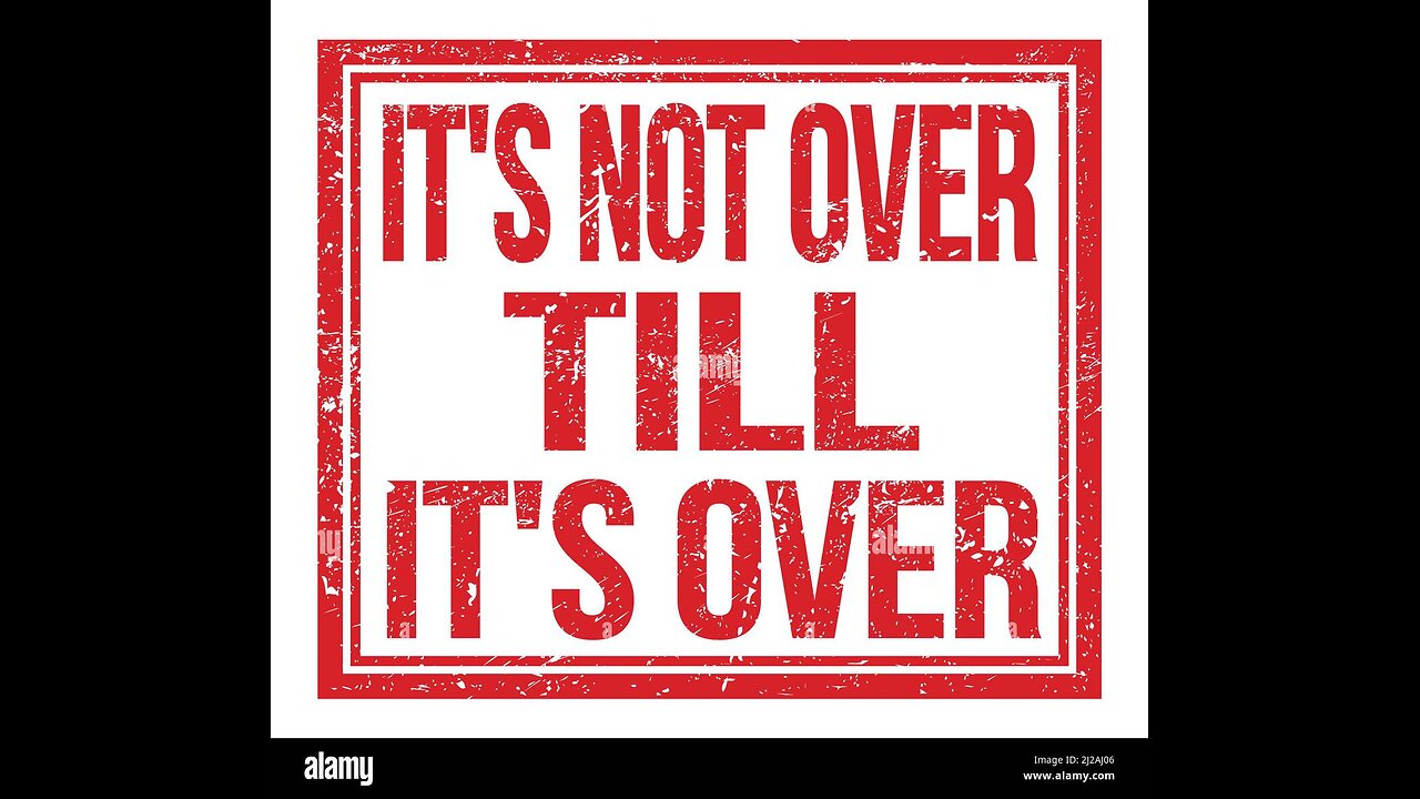 So is it over