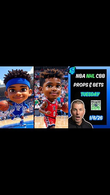 🏀 Tuesday's Top NBA PROPS | COLLEGE BASKETBALL PICKS | NFL PICKS | NHL | PRIZEPICKS TODAY | 1/6/26