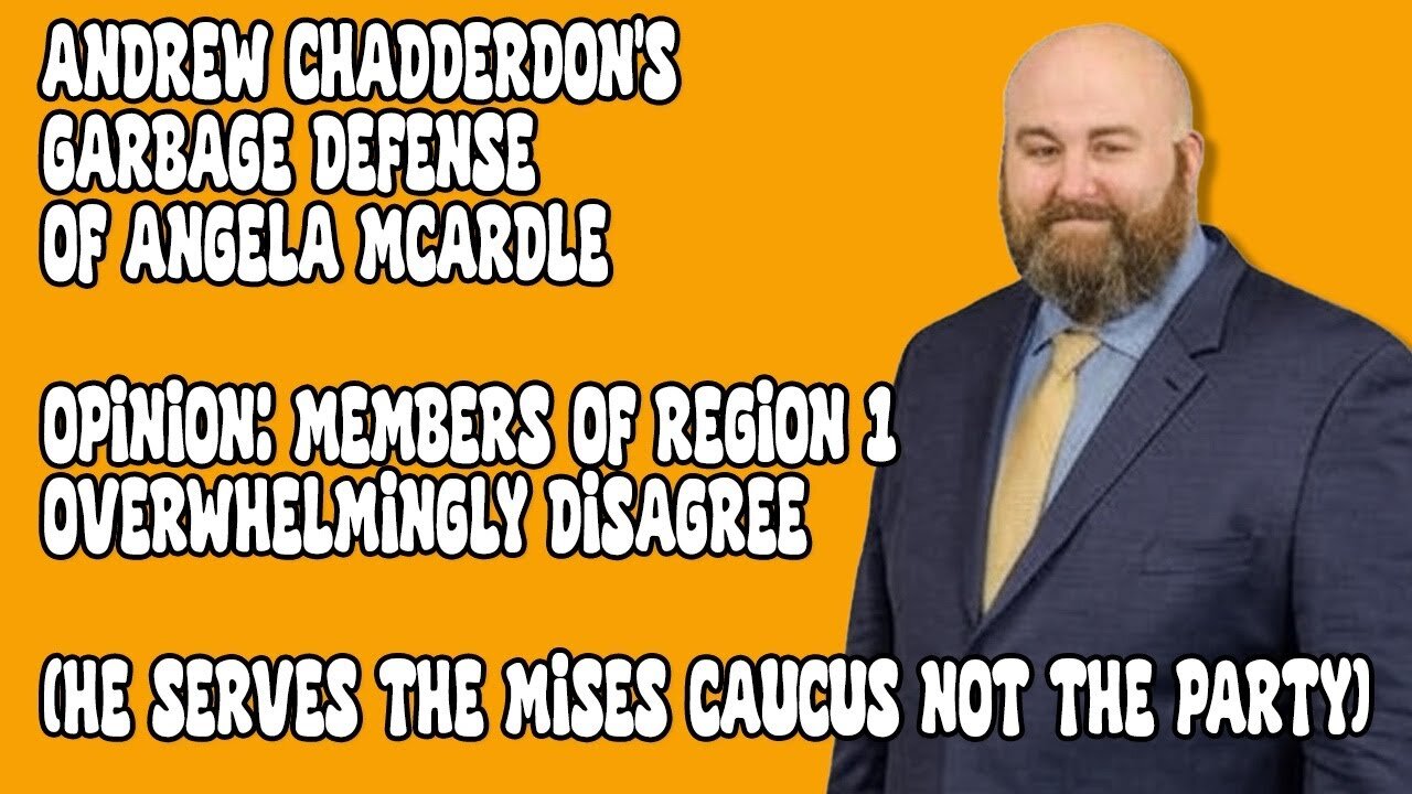 Andrew Chadderdon's Garbage Defense of Angela McArdle