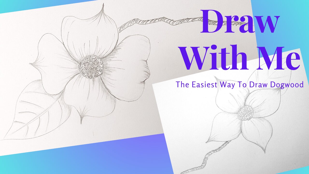 Draw Beautiful Dogwood Flowers in Minutes! Easy Tutorial for Everyone! 🎨✨