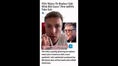 "Bill Gates' Innovative Quest: Replacing Natural Salt with mRNA Infused Synthetic Salts"