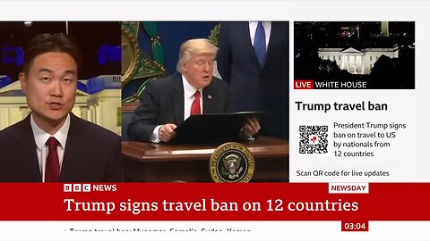 Trump signs ban on 12 nationals to US | BBC NEWS | Trending today news politics debate trump USA