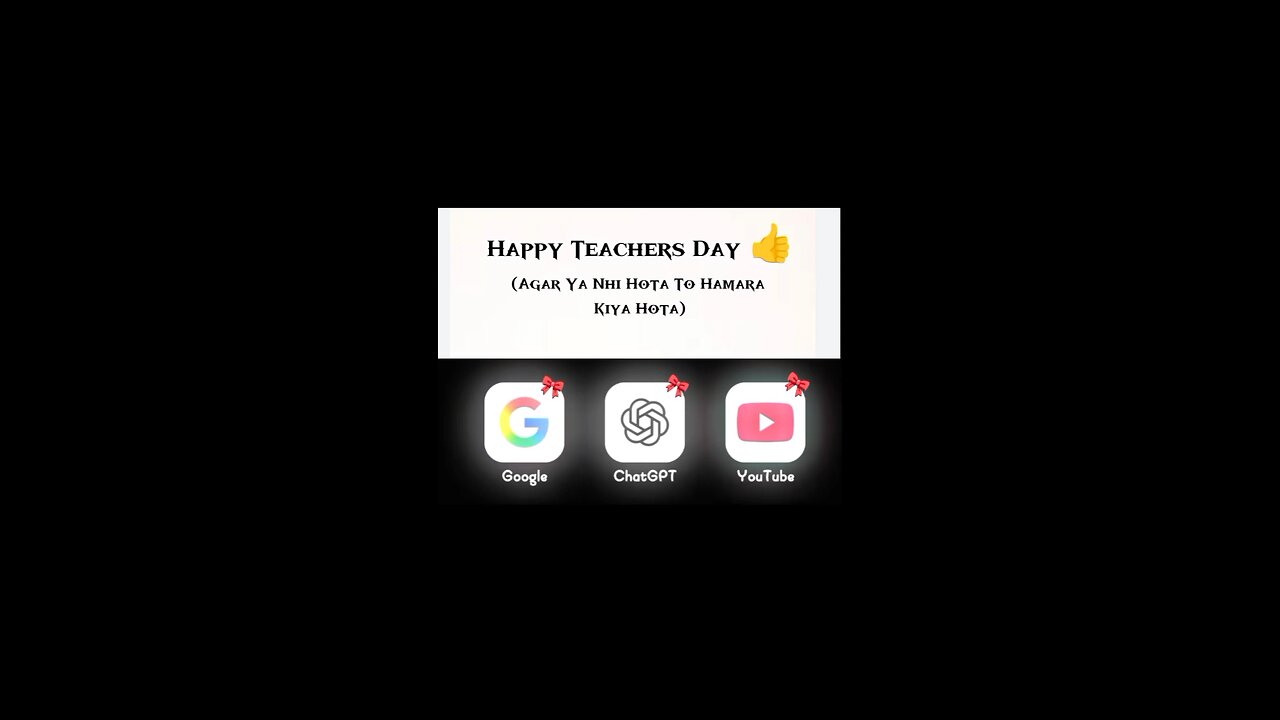 Happy Teachers Day 🥳