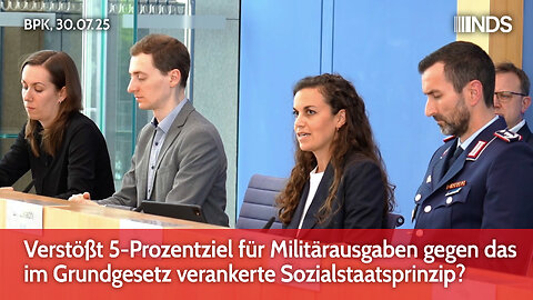 Verstößt 5-Prozentziel für Militärausgaben gegen das im Grundgesetz verankerte Sozialstaatsprinzip?