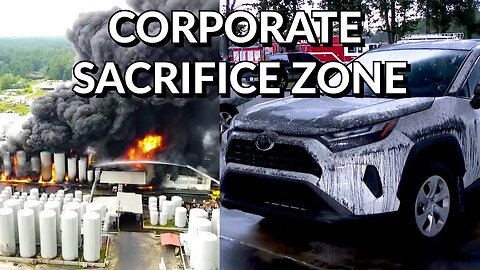 MASSIVE Oil Plant Explosion Rains TOXIC Chemicals-Why Was Louisiana Given All Clear?